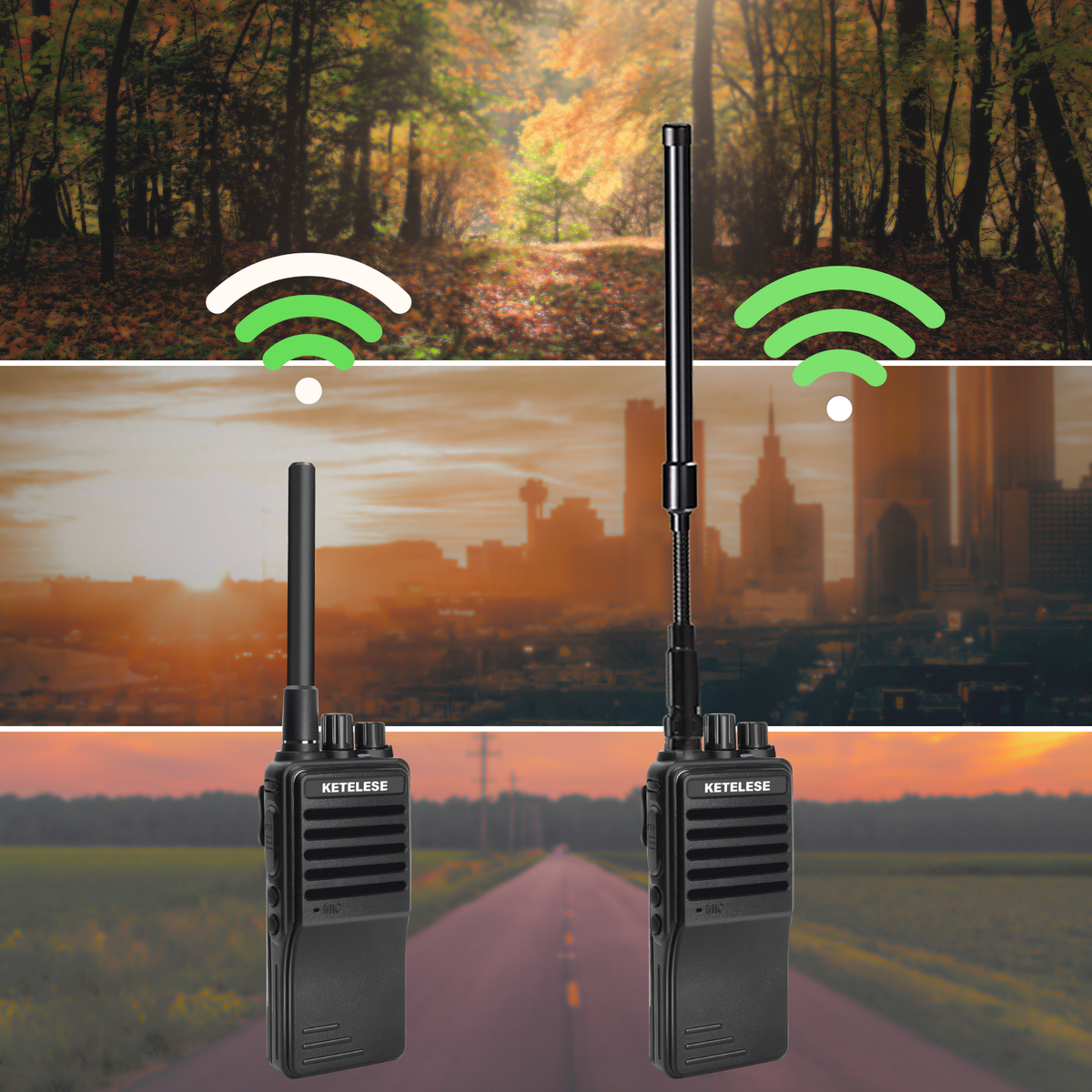 Tactical Antenna Dual Band for Walkie Talkies